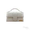 Jacquemus Le Grand Bambino Leather Top Handle Crossbody Bag – Grey - View 1