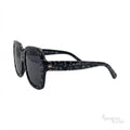 Chanel Sunglasses Black & White Graphic Lettered - View 2