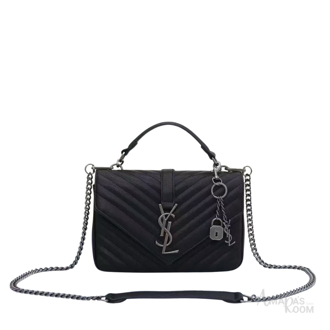 YSL Bag | Collège Medium Shoulder Black
