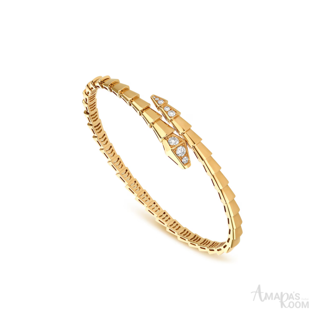 Bvlgari Yellow Gold and Diamond Serpenti Viper
