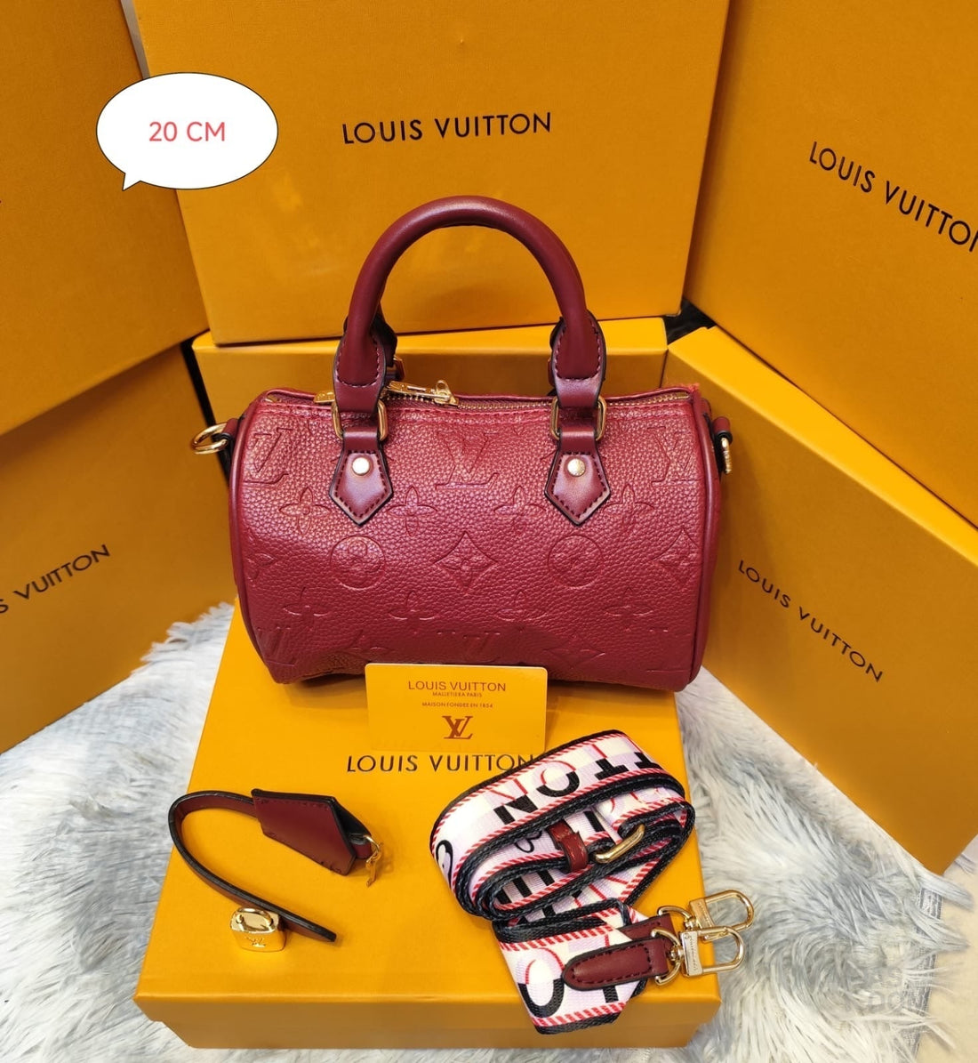 Louis Vuitton Bag Speedy Bandoulière 20 Red – product view