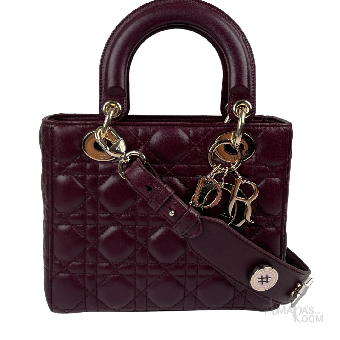 Dior Small Bag – Burgundy with Gold-Tone Hardware - View 1
