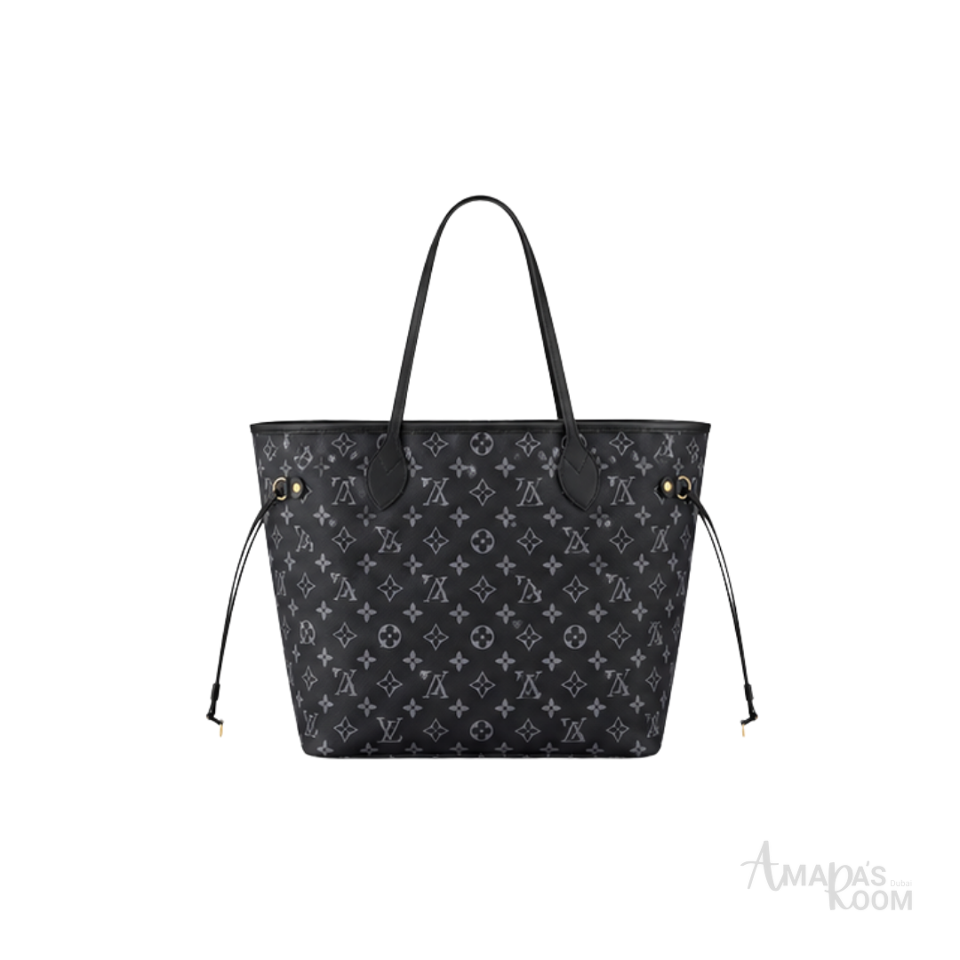 Louis Vuitton Neverfull Tote Bag – Black & Grey - View 3