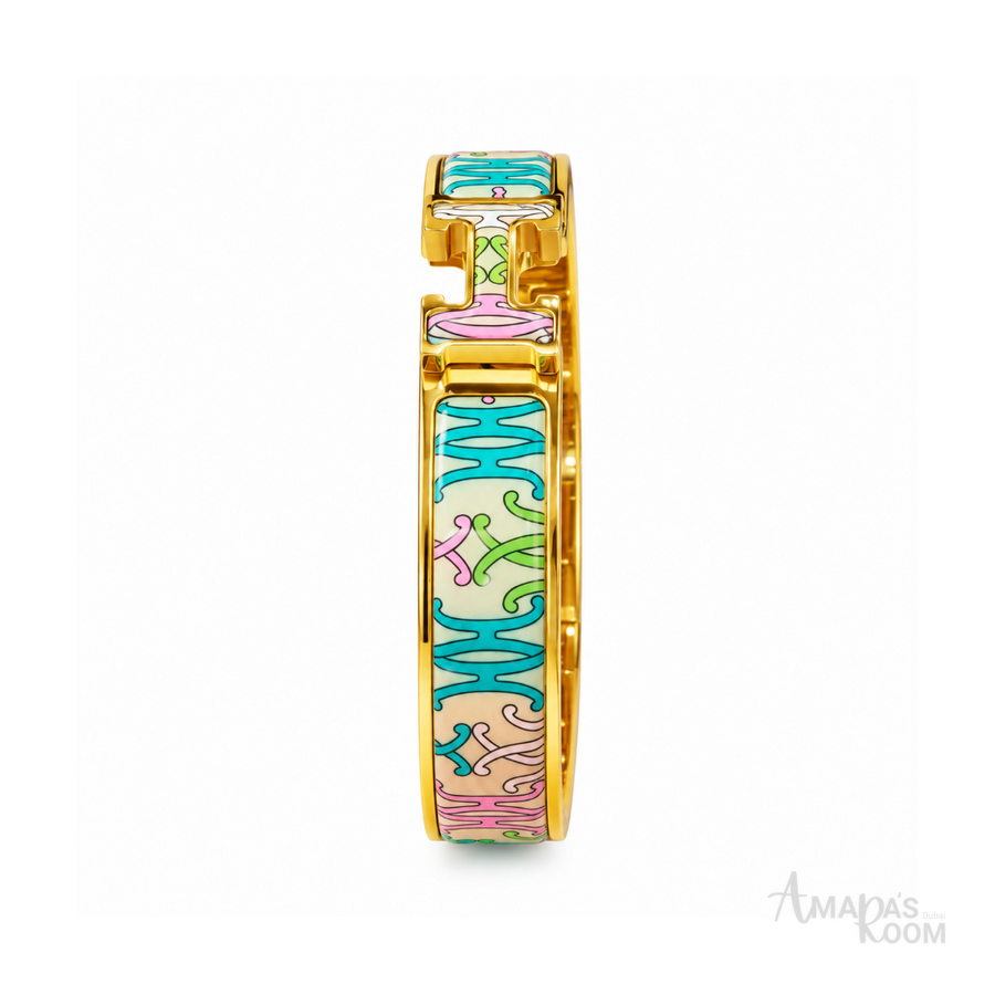 Hermès Jewelry | Clic H Mystere Gold 24 Bracelet