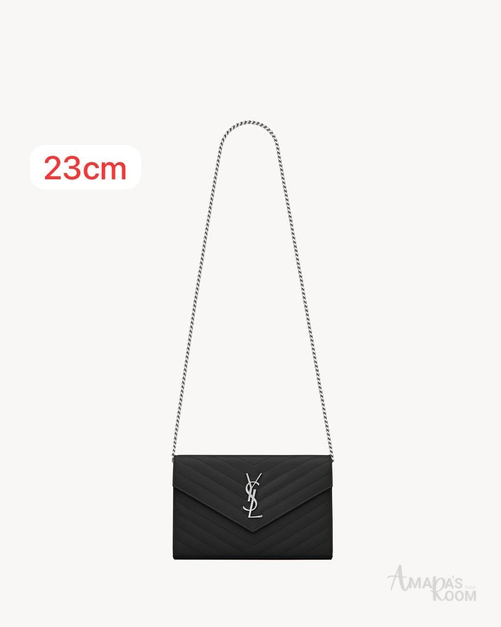 Saint Laurent Bag Cassandre Envelope Chain Wallet – product view