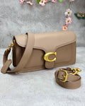 Coach Tabby Leather Shoulder Bag – Nude - View 5