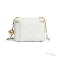 Chanel Mini Vanity Case – White & Gold-Tone - View 3
