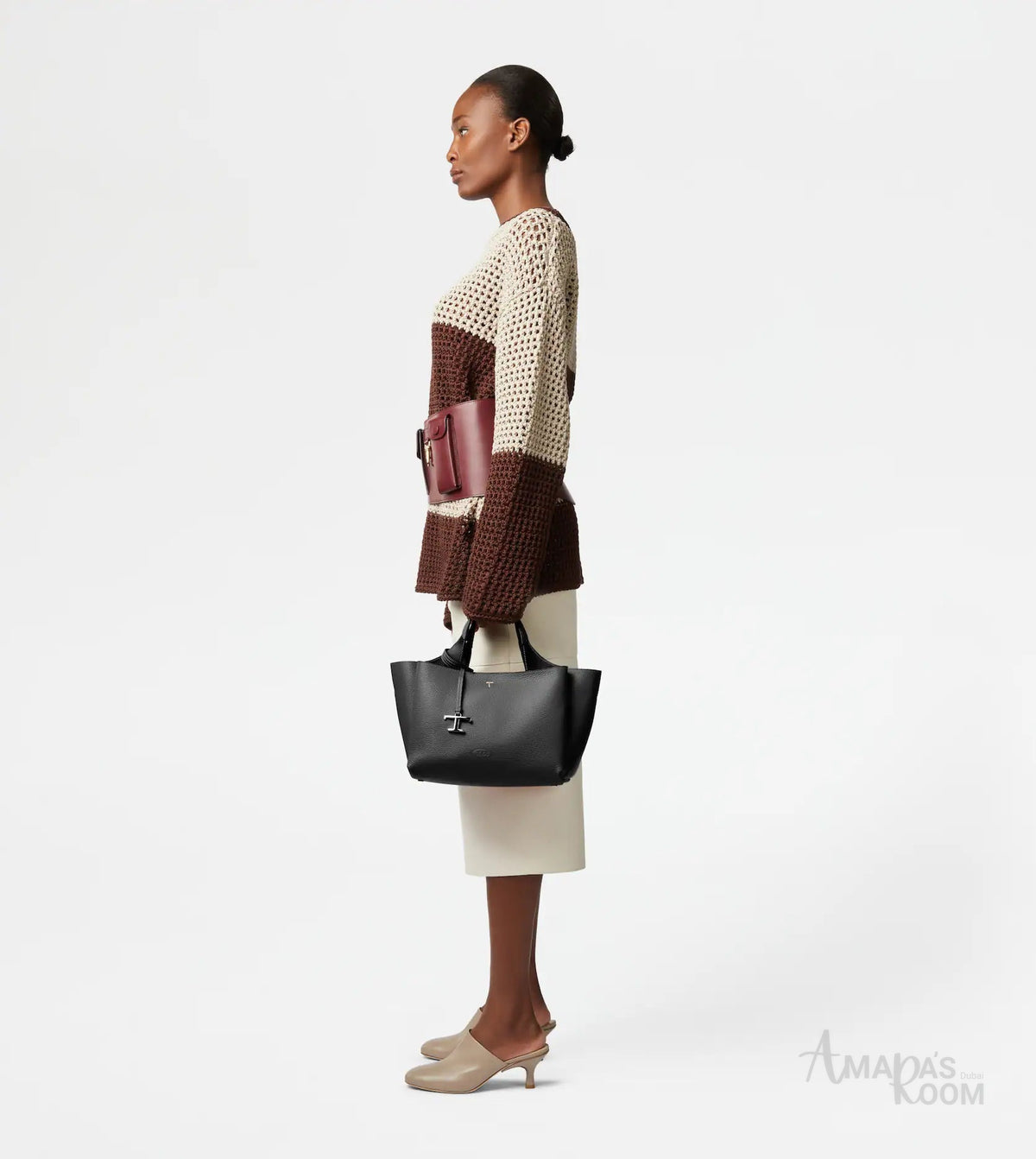 Tod's T Timeless APA-Style Leather Bag – Black - View 5