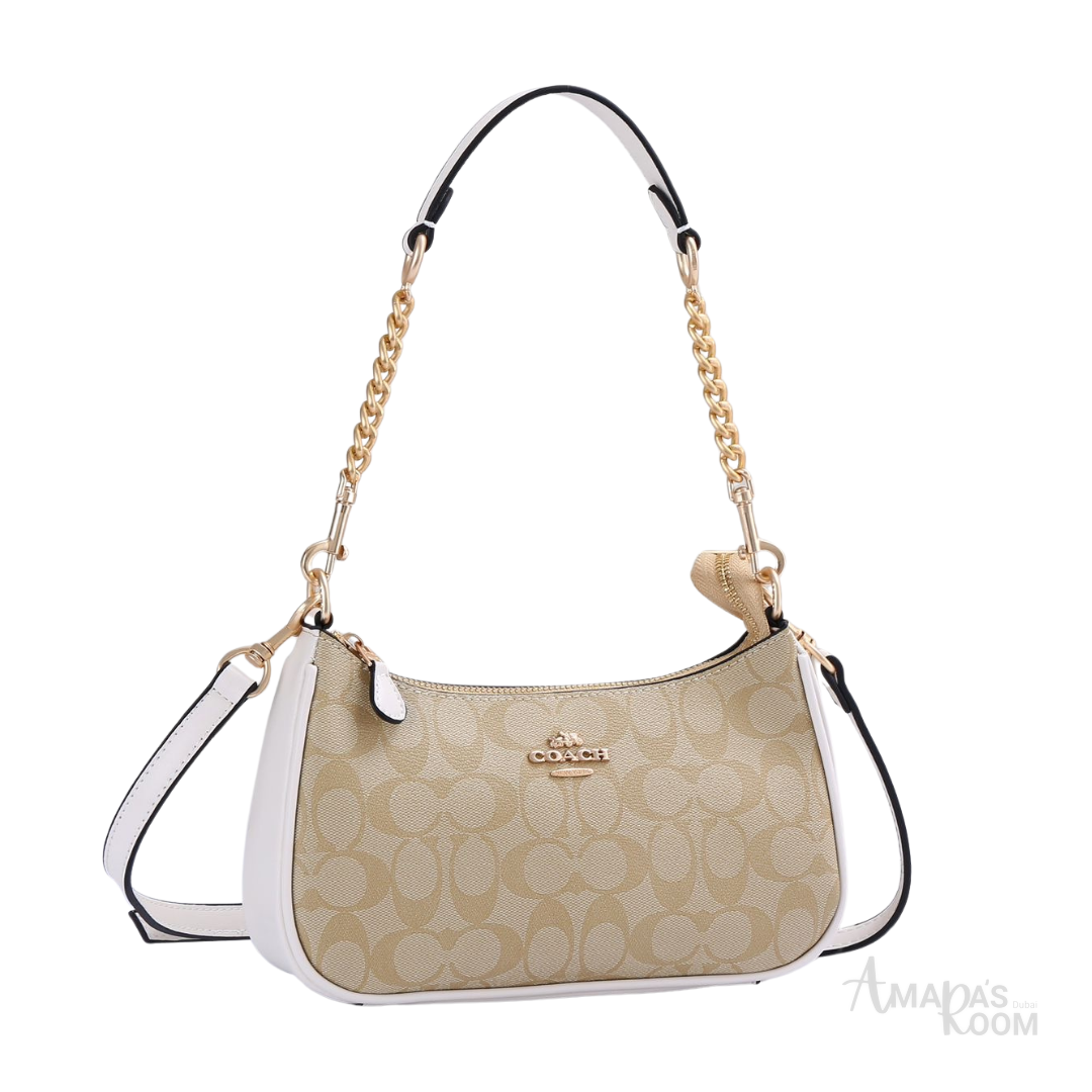 Coach Teri Shoulder Bag in Signature Canvas - View 1