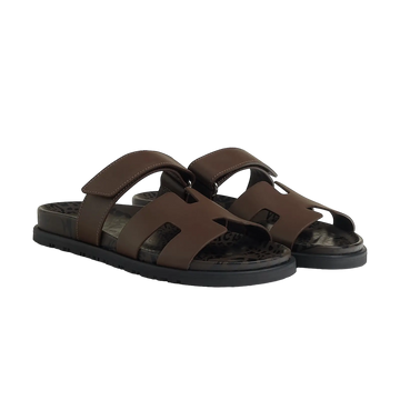 Hermès Chypre Sandals – Écorce - View 1