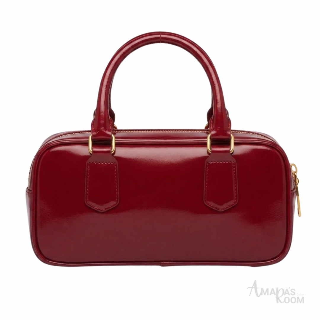 Miu Miu Bowling Bag – Glossy Cherry Red - View 1