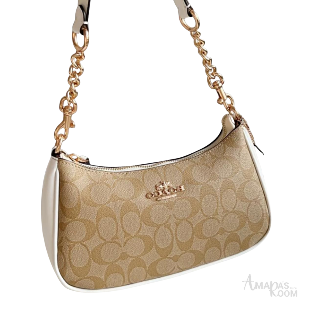 Coach Teri Shoulder Bag in Signature Canvas - View 2