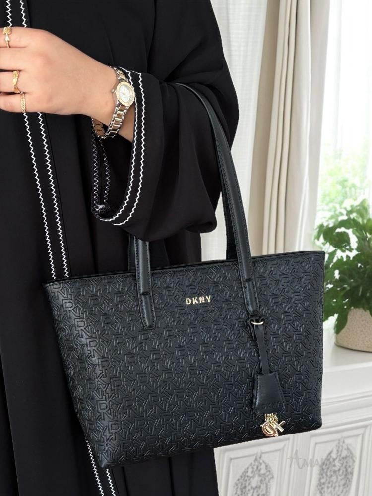 DKNY Bryant Medium Zip Tote – Black - View 5