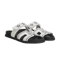 Hermès Chypre Sandals – Blanc Star Print - View 1