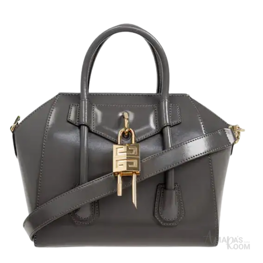 Givenchy Mini Antigona Lock Bag – Grey - View 1