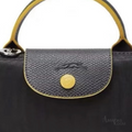 Longchamp Bag – Dark Grey & Yellow - View 2