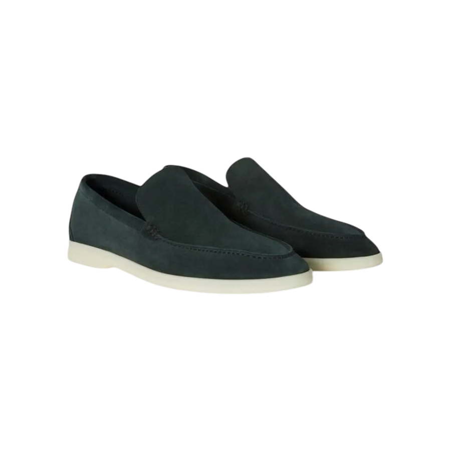 Loro Piana Summer Walk Loafers – Dark Green - View 1