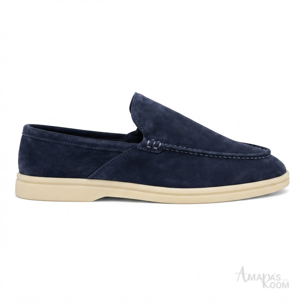 Loro Piana Footwear | Summer Walk Suede Blue