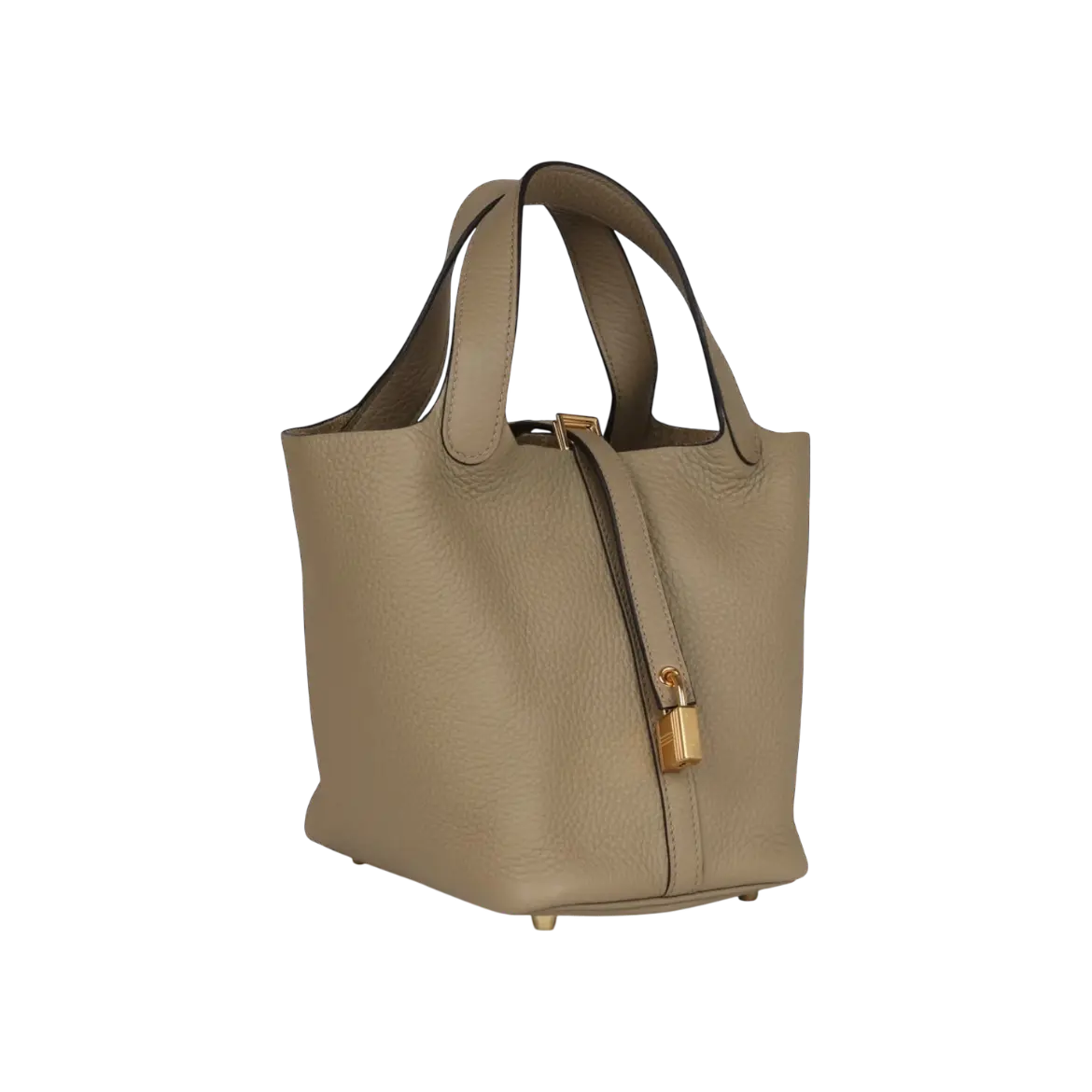 Hermès Picotin Lock 18 Bucket Bag – Beige Marfa Clemence Gold Hardware - View 2