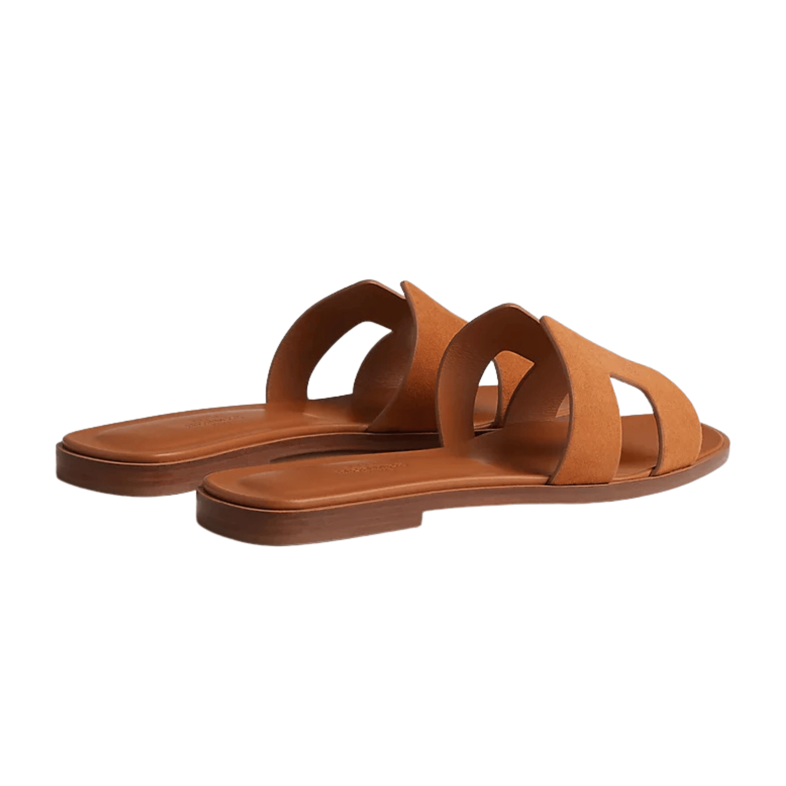Oran Leather Slides – Classic Brown – Amara UAE image 2