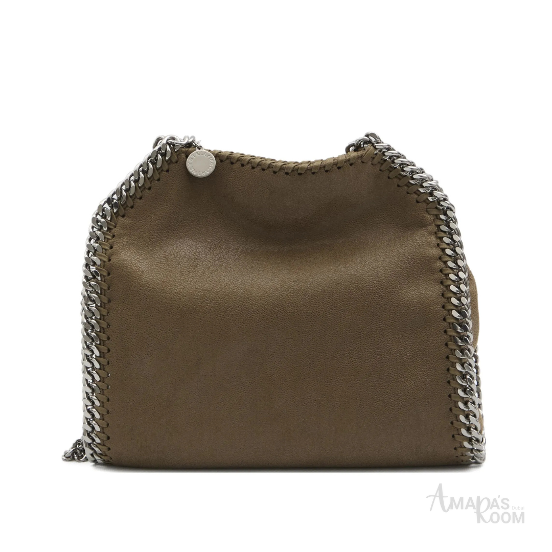 Stella McCartney Mini Falabella Chain-Trimmed Tote Bag – Olive Green - View 2