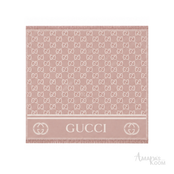 Gucci | Scarf GG Monogram Jacquard Dusty Pink - View 1