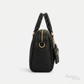 Coach Satchel Handbag – Black Horse & Carriage Print - View 3