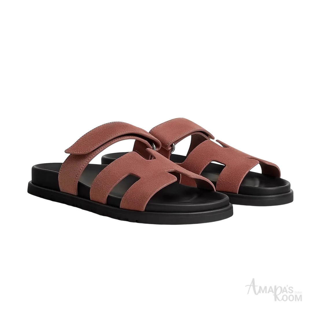 Hermès Chypre Sandals – Rose Antique - View 1