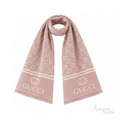 Gucci | Scarf GG Monogram Jacquard Dusty Pink - View 3