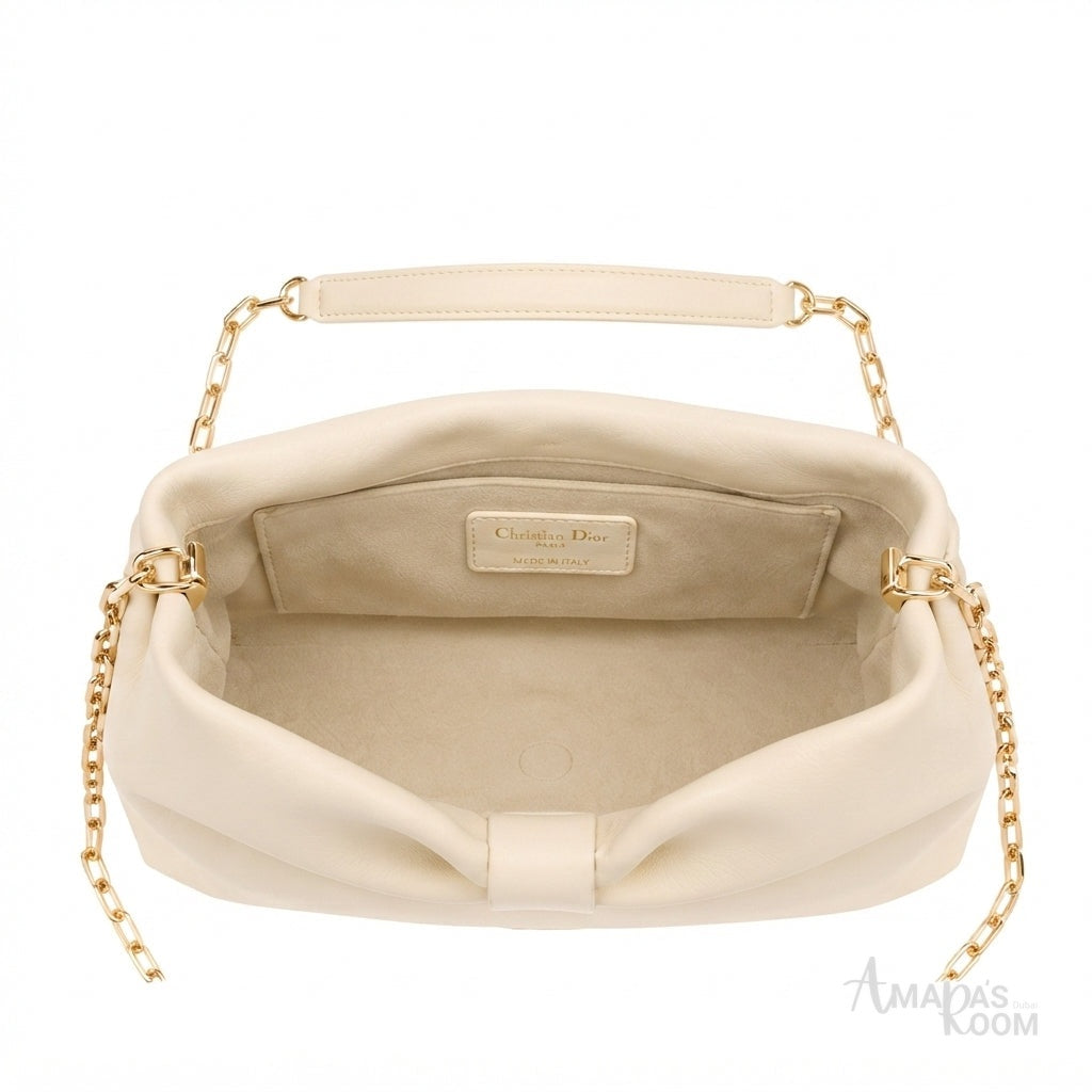 Dior Small Bow Bag – Cream Lambskin - View 4