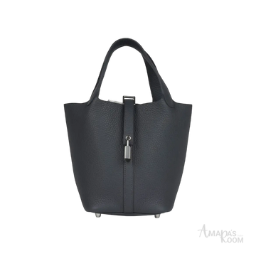 Hermès Picotin Lock 18 Bucket Bag – Ardoise Clemence Palladium Hardware - View 1