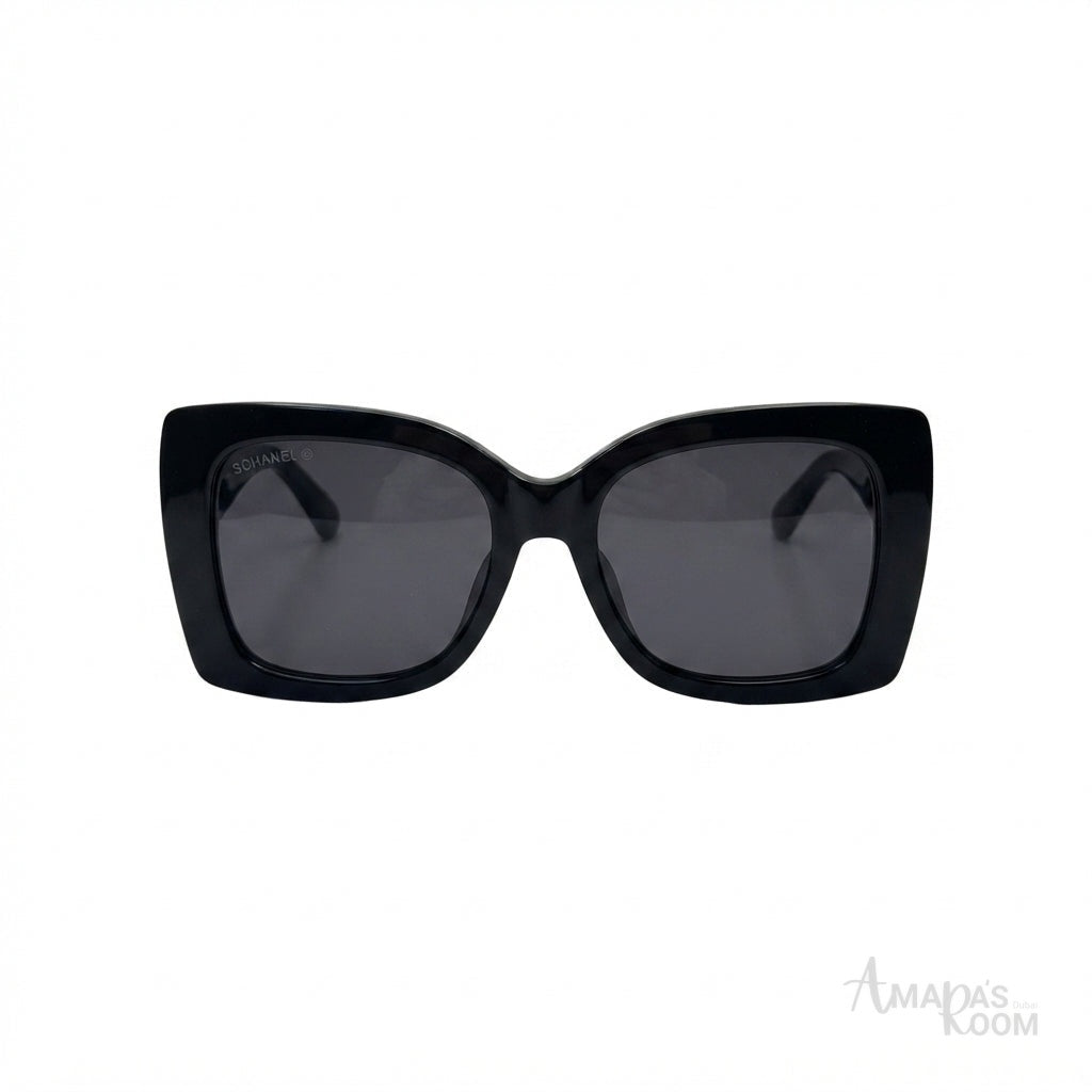 Chanel Bold Sunglasses – Black - View 1
