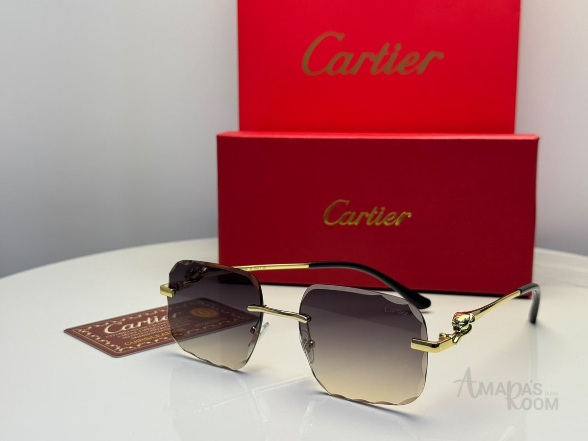 Cartier Sunglasses Rimless – Brown Gradient Lenses - View 2