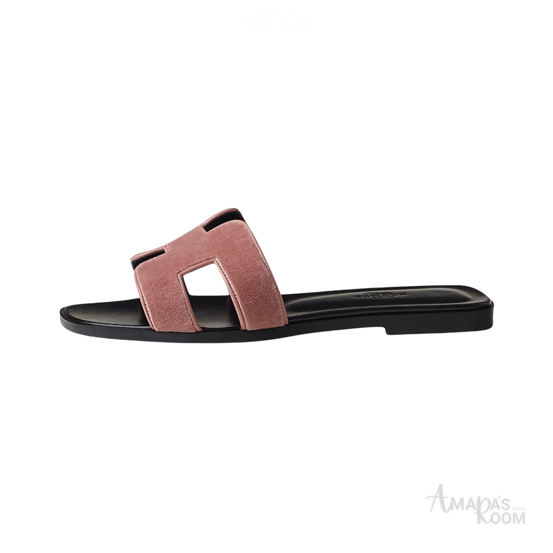 Oran Leather Slides – Nude Beige – Amara UAE