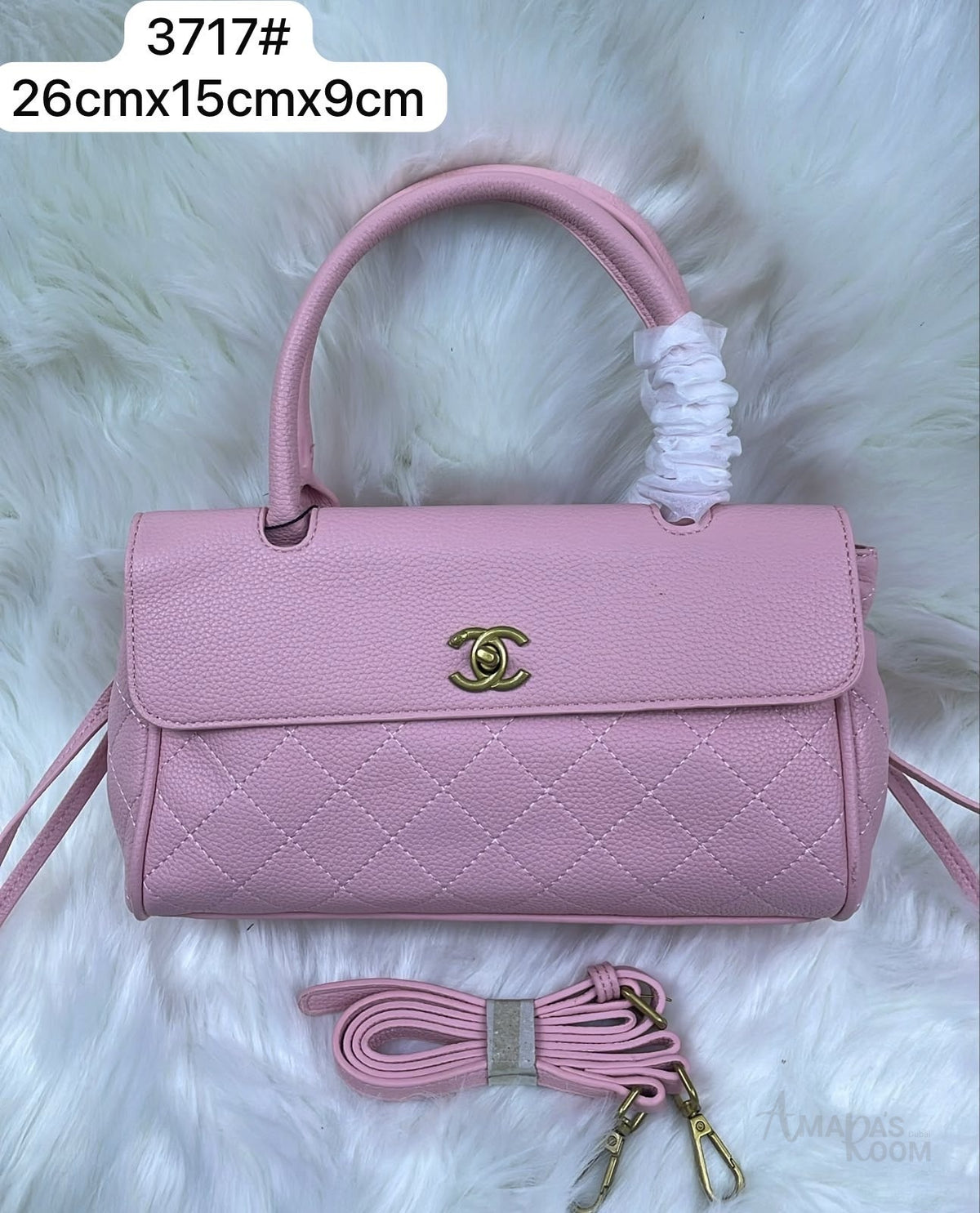 Chanel CC Turn-Lock Handbag – Light Pink - View 5