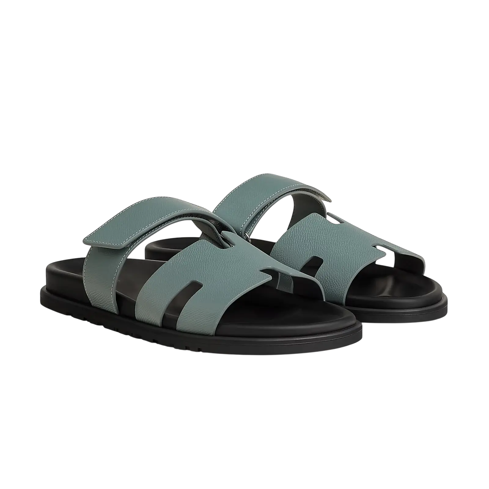 Hermès Chypre Sandals – Bleu Tonnerre - View 1