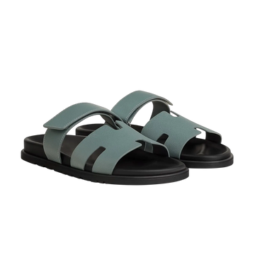 Hermès Chypre Sandals – Bleu Tonnerre - View 1