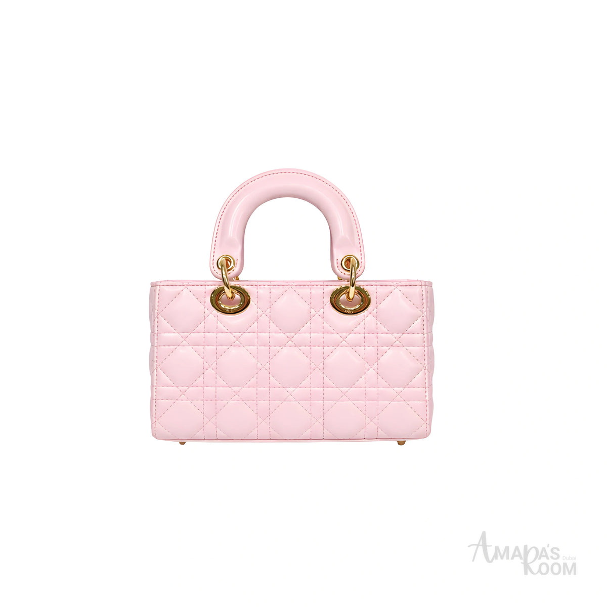 Dior Lady D-Joy Quilted Leather Bag – Pink - View 4