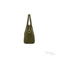 Givenchy Mini Antigona Lock Top Handle Leather Bag – Olive Green - View 3