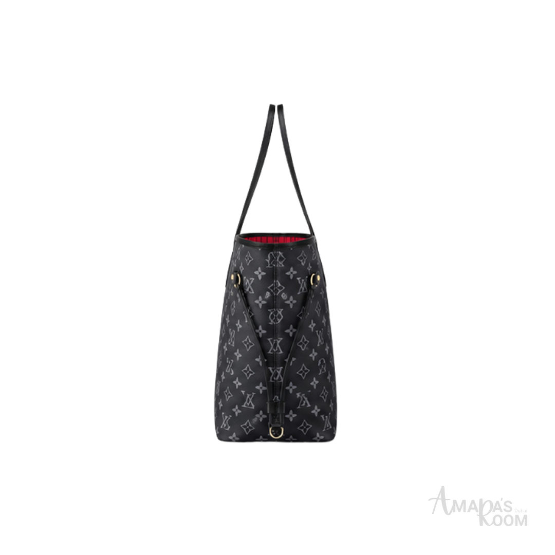 Louis Vuitton Neverfull Tote Bag – Black & Grey - View 4