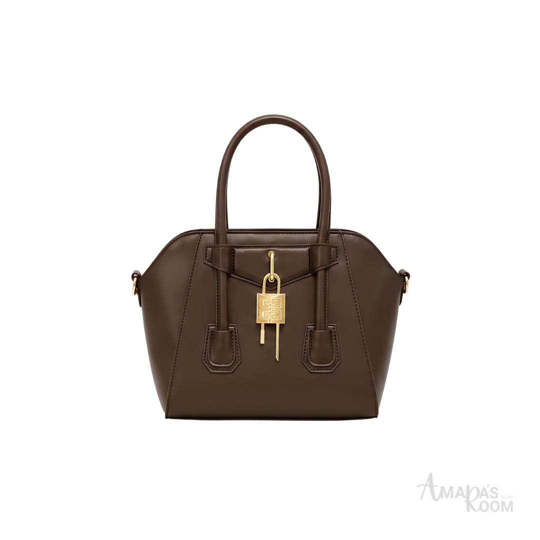 Givenchy Toy Lock Antigona Leather Bag – Brown - View 1