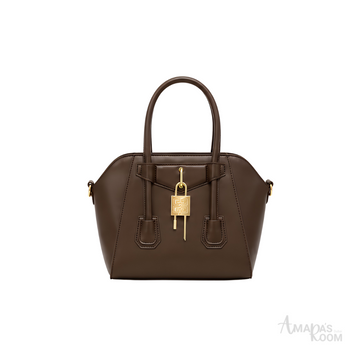 Givenchy Toy Lock Antigona Leather Bag – Brown - View 1