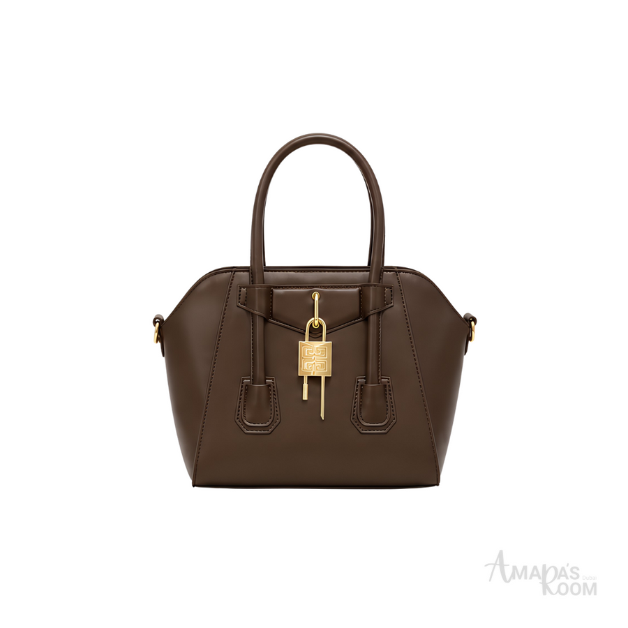 Givenchy Toy Lock Antigona Leather Bag – Brown - View 1