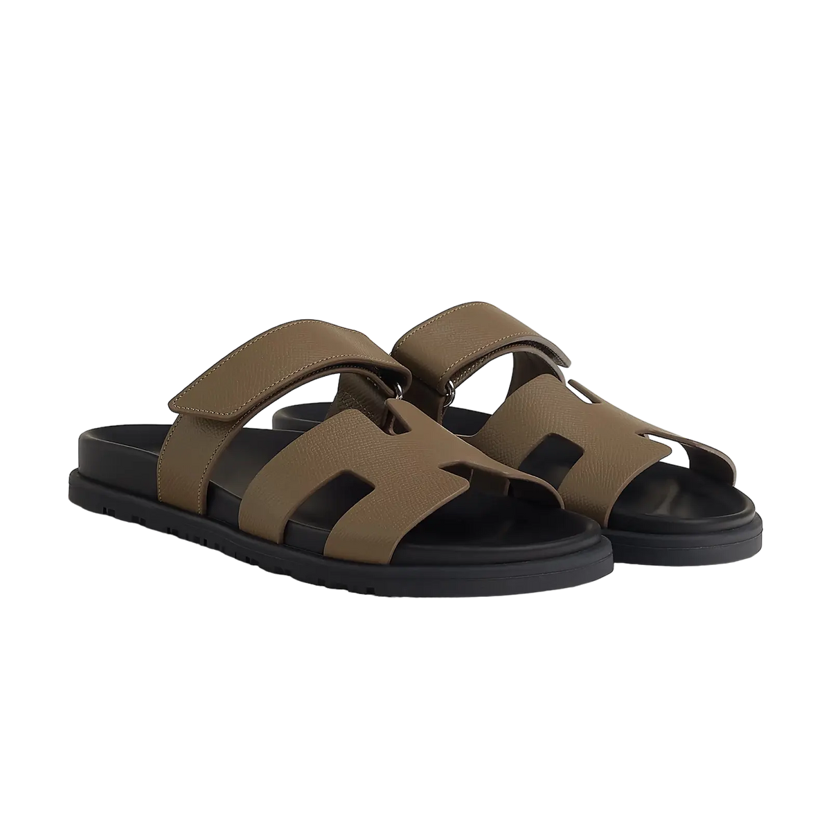 Hermès Chypre Sandals – Étoupe - View 1