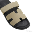 Hermès Chypre Sandals – Vert Mosaique - View 2