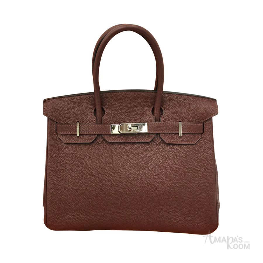 Hermes Burgundy Bag - image 1