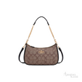 Coach Signature Canvas Shoulder Bag – Brown - View 1