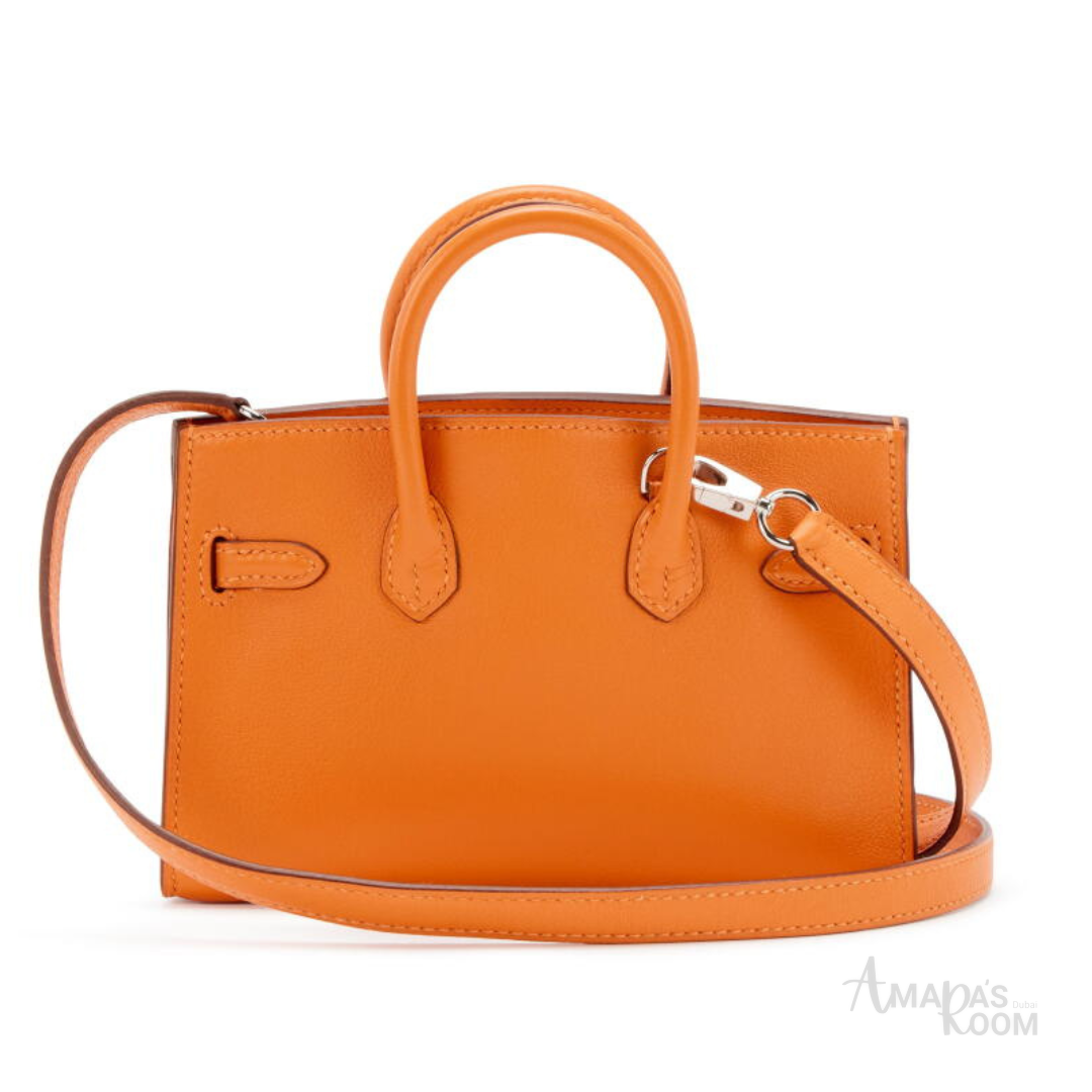 Hermes Birkin-Style Handbag 20 cm – Orange - View 4