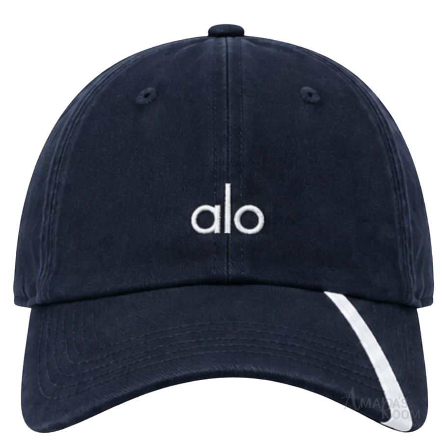 Alo Yoga | Navy Blue Off-Duty Adjustable Baseball Cap - View 1