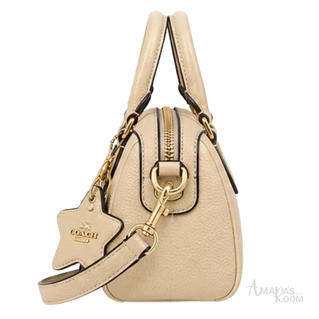 COACH Bag | Mini Rowan Satchel – Crossbody Bag – Beige – Cream